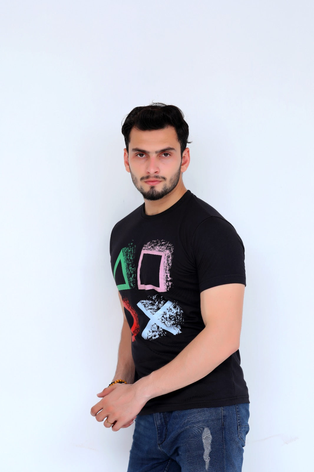 PlayStation Printed Tee For Him.MTST-0169Blk