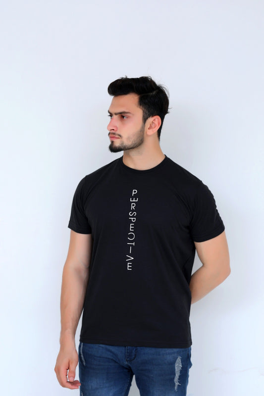 Perspective Printed T-Shirt For Men-0047