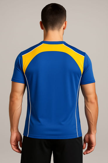2698-Encore ZR-10 Activewaear T-Shirt Men-Royal Yellow