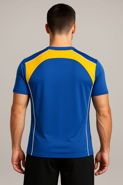 2698-Encore ZR-10 Activewaear T-Shirt Men-Royal Yellow