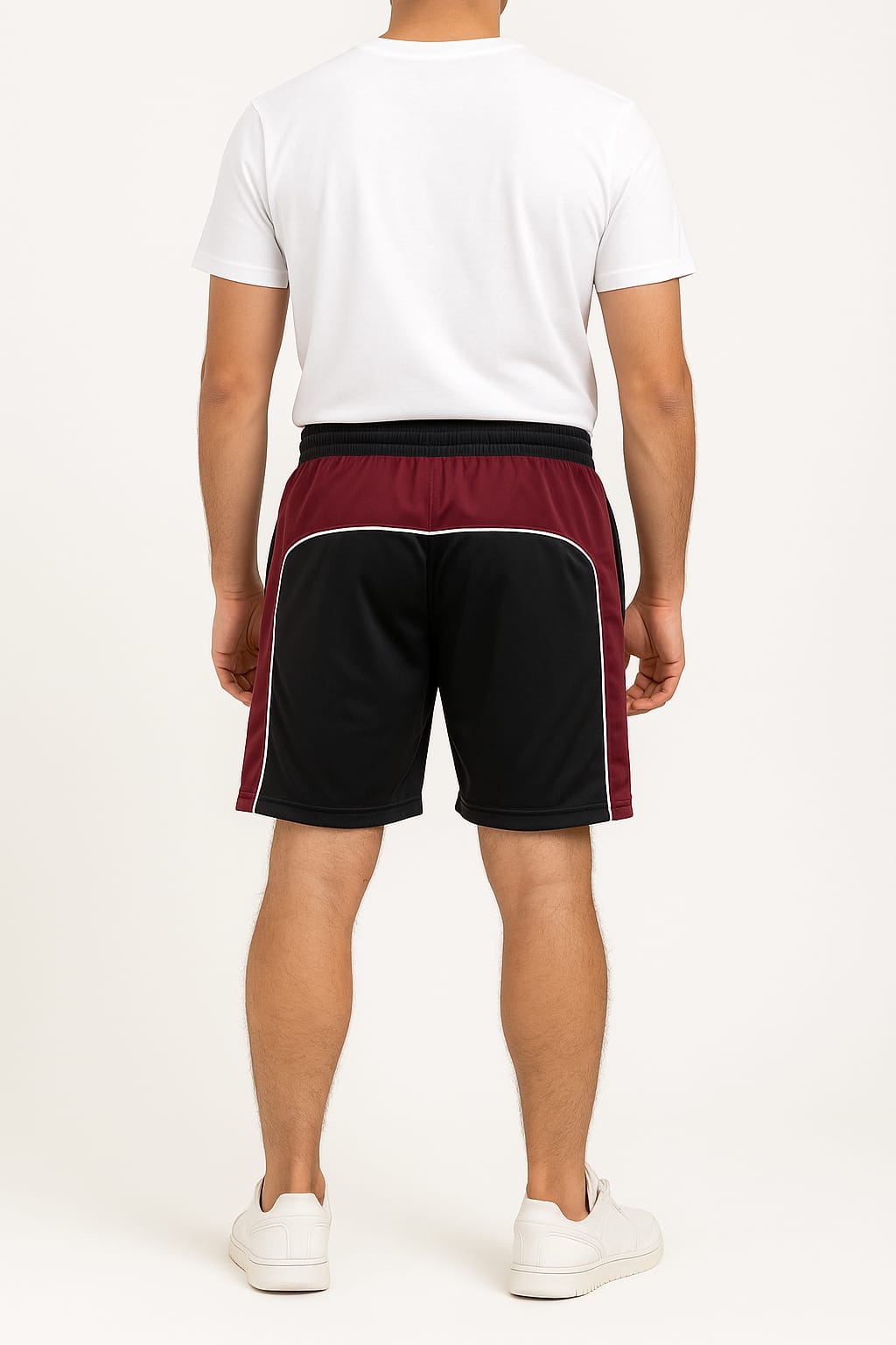 2697- Encore ZR-50 Plain And Emb Different Panel Short Men-Black
