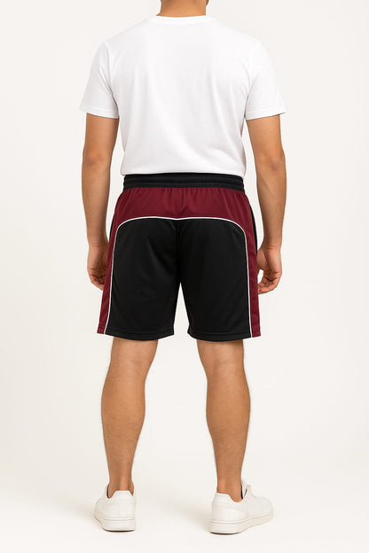 2697- Encore ZR-50 Plain And Emb Different Panel Short Men-Black
