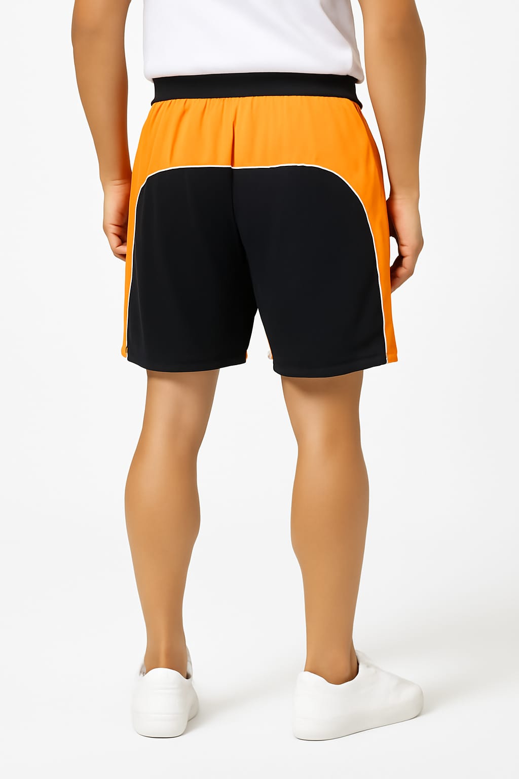 2697- Encore ZR-50 Plain And Emb Different Panel Short Men-Black