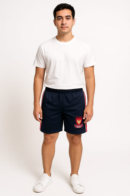 2697- Encore ZR-50 Plain And Emb Different Panel Short Men-Navy