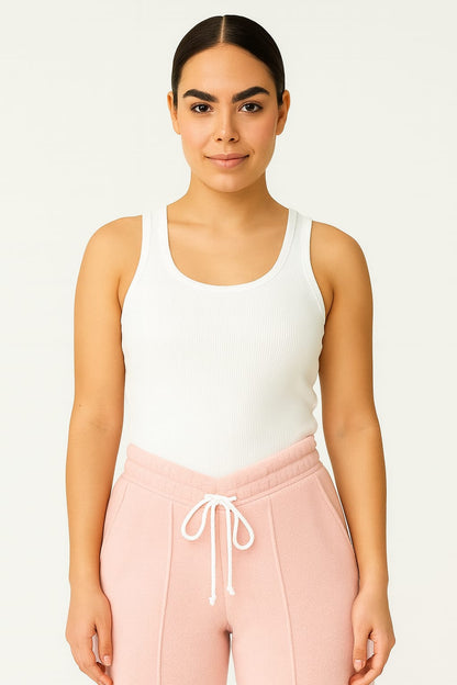 2703-FX Dipped Hip V-Pleated Trouser For Women-Pink
