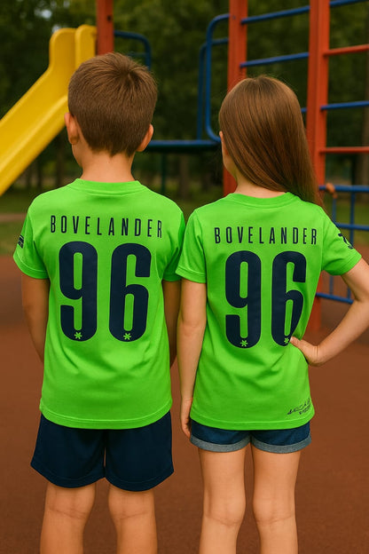 2718-Osk Hockey Camps Since 1996 Print T Shirt Kids-Green