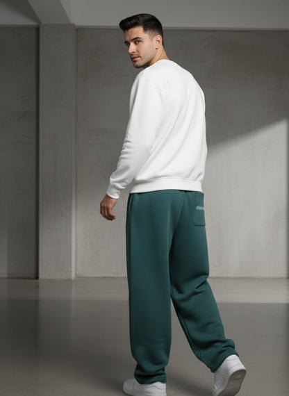 2780-Osk Men Wide Leg Sweat Pant-Teal