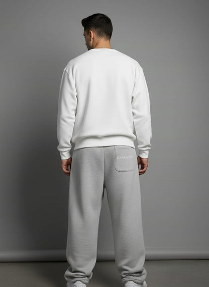 2780-Osk Men Wide Leg Sweat Pant-Grey