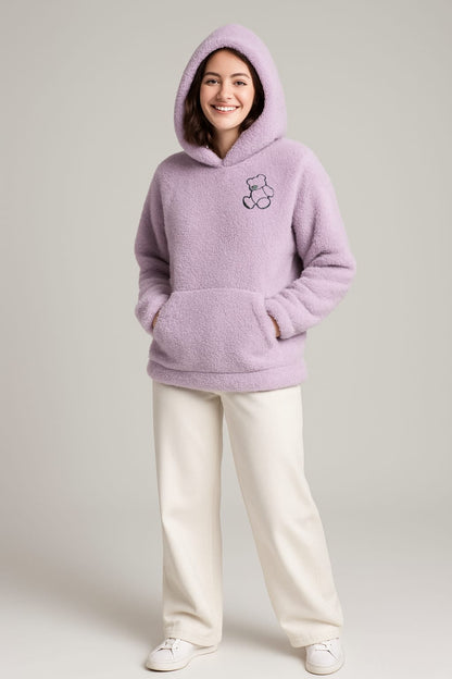 2763 Sherpa Furr Teddy Bear Hood For Women