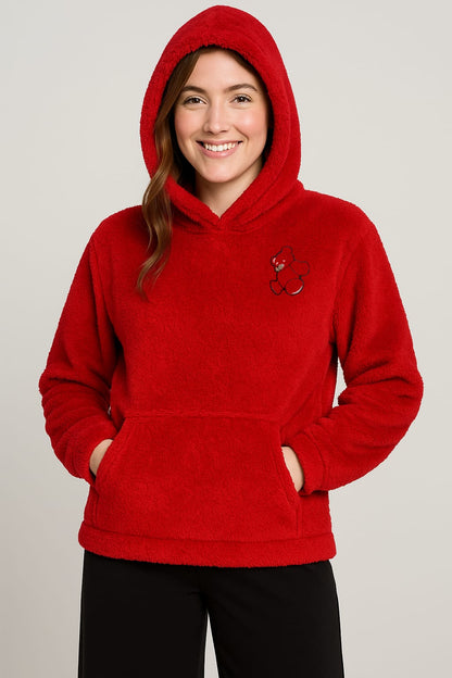 2763 Sherpa Furr Teddy Bear Hood For Women