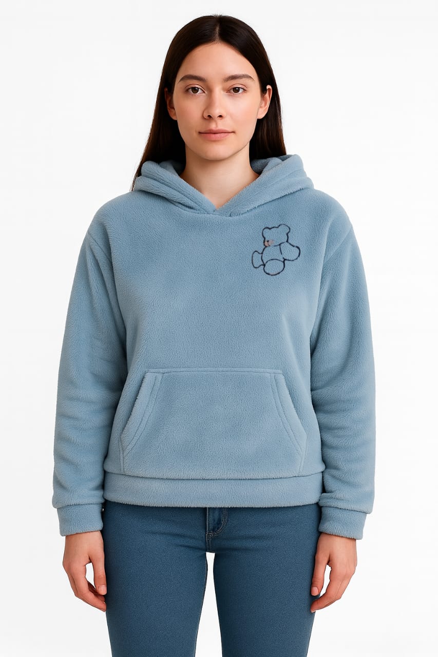 2763 Sherpa Furr Teddy Bear Hood For Women