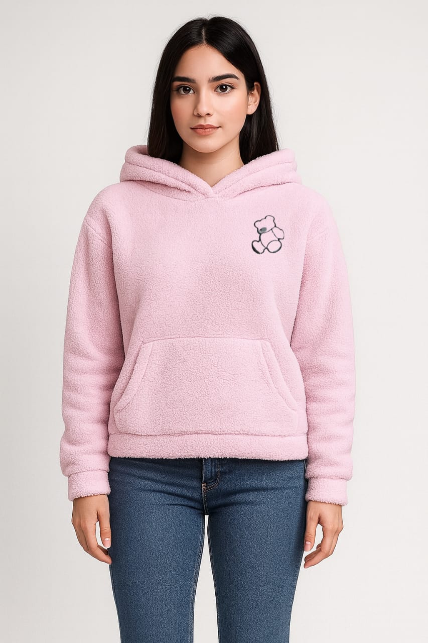 2763 Sherpa Furr Teddy Bear Hood For Women