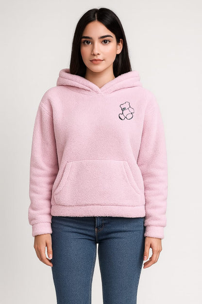 2763 Sherpa Furr Teddy Bear Hood For Women