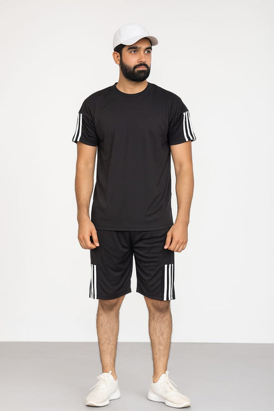 2717-JM Men’s Activewear Twin Set-Black