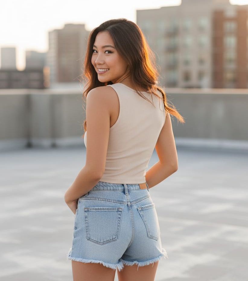 2781-Sweat Racer Scoop Neck Top Women