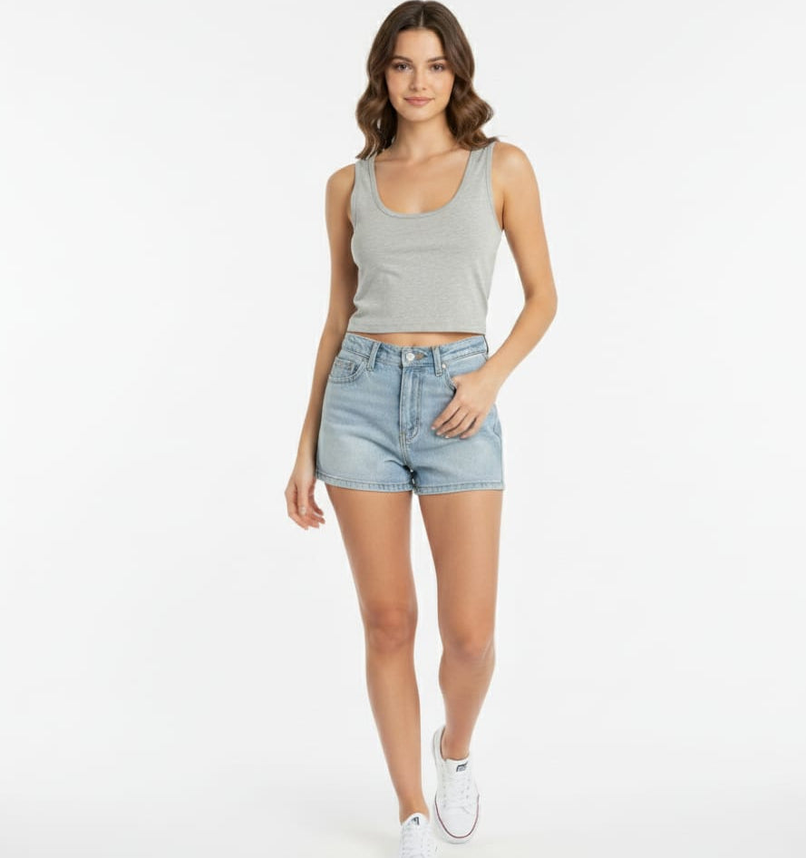 2781-Sweat Racer Scoop Neck Top Women