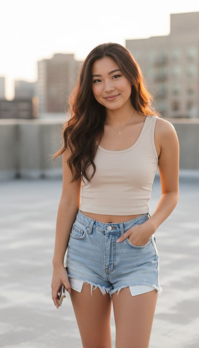 2781-Sweat Racer Scoop Neck Top Women