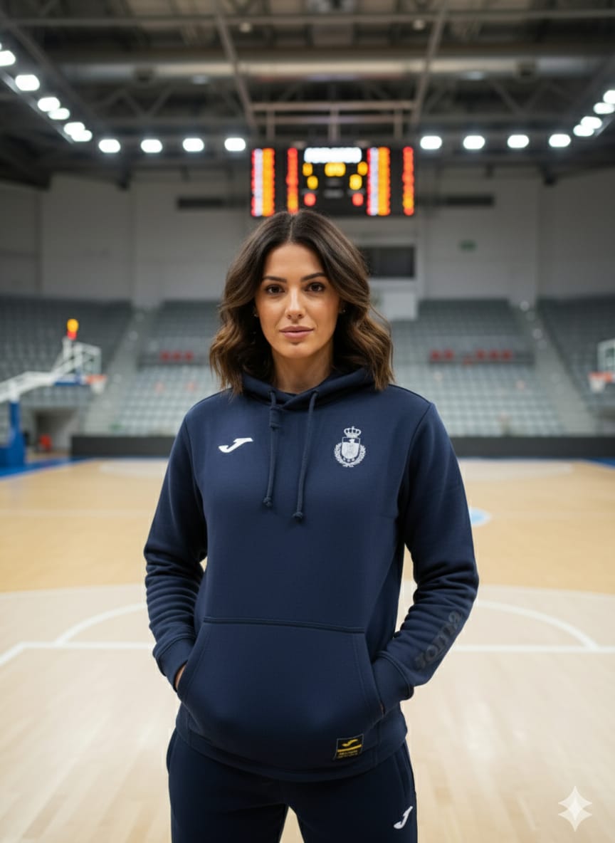 2757-JM Fed Espana Free Time Pullover Hood Women-Navy