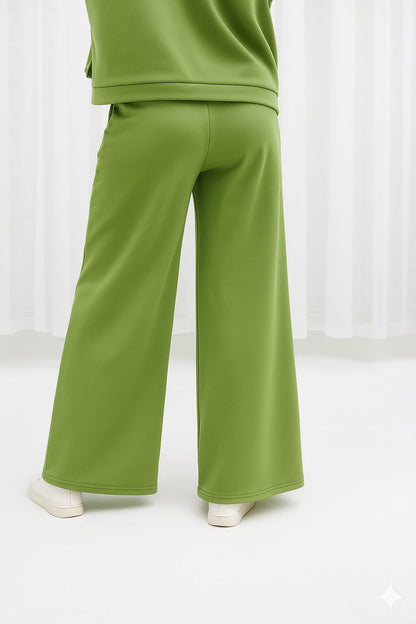2761-Osk Women Wide Leg Sweatpant-Olive