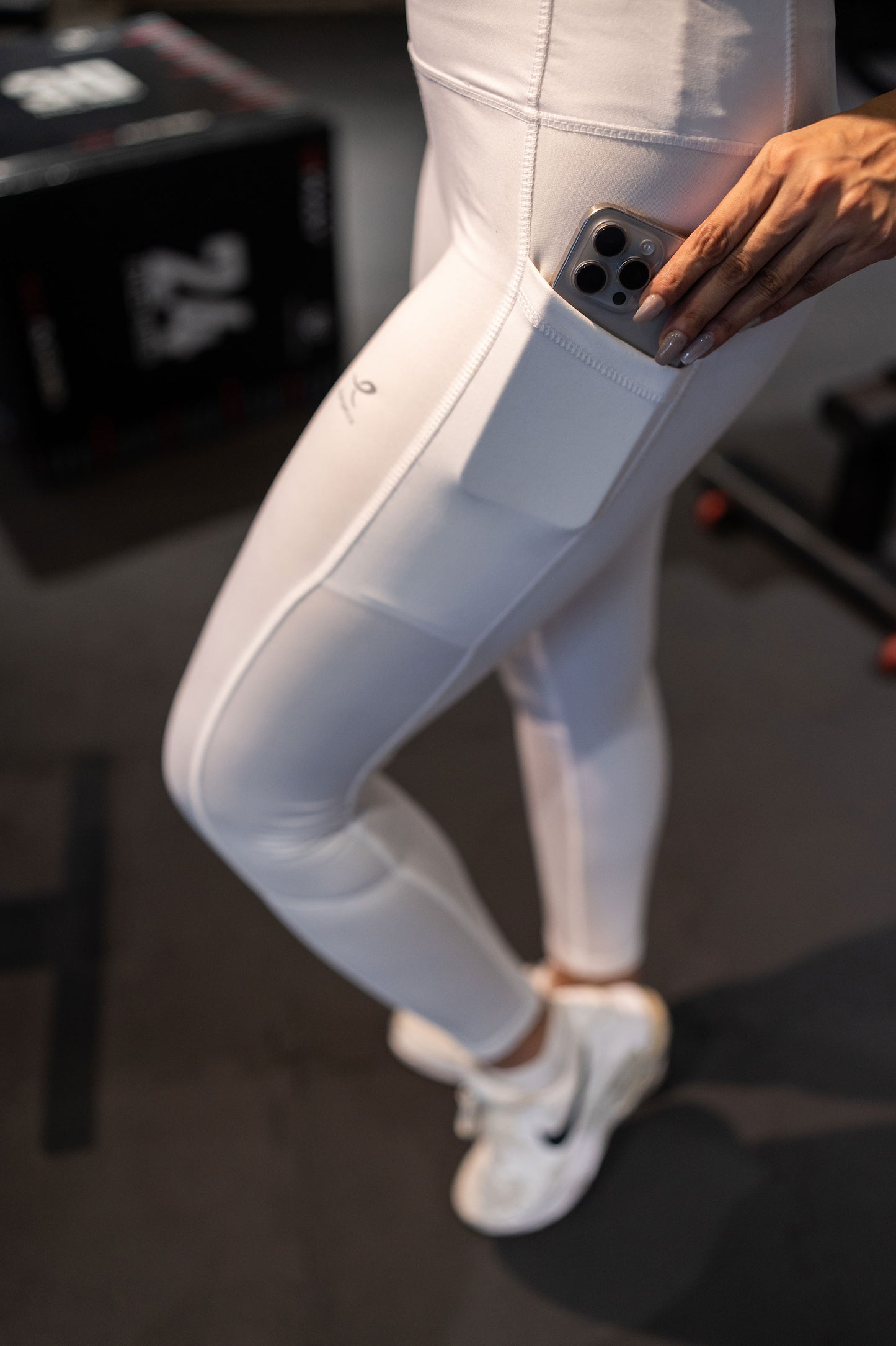 2753-Osk Gym Wear Sports Bra Set Women-White