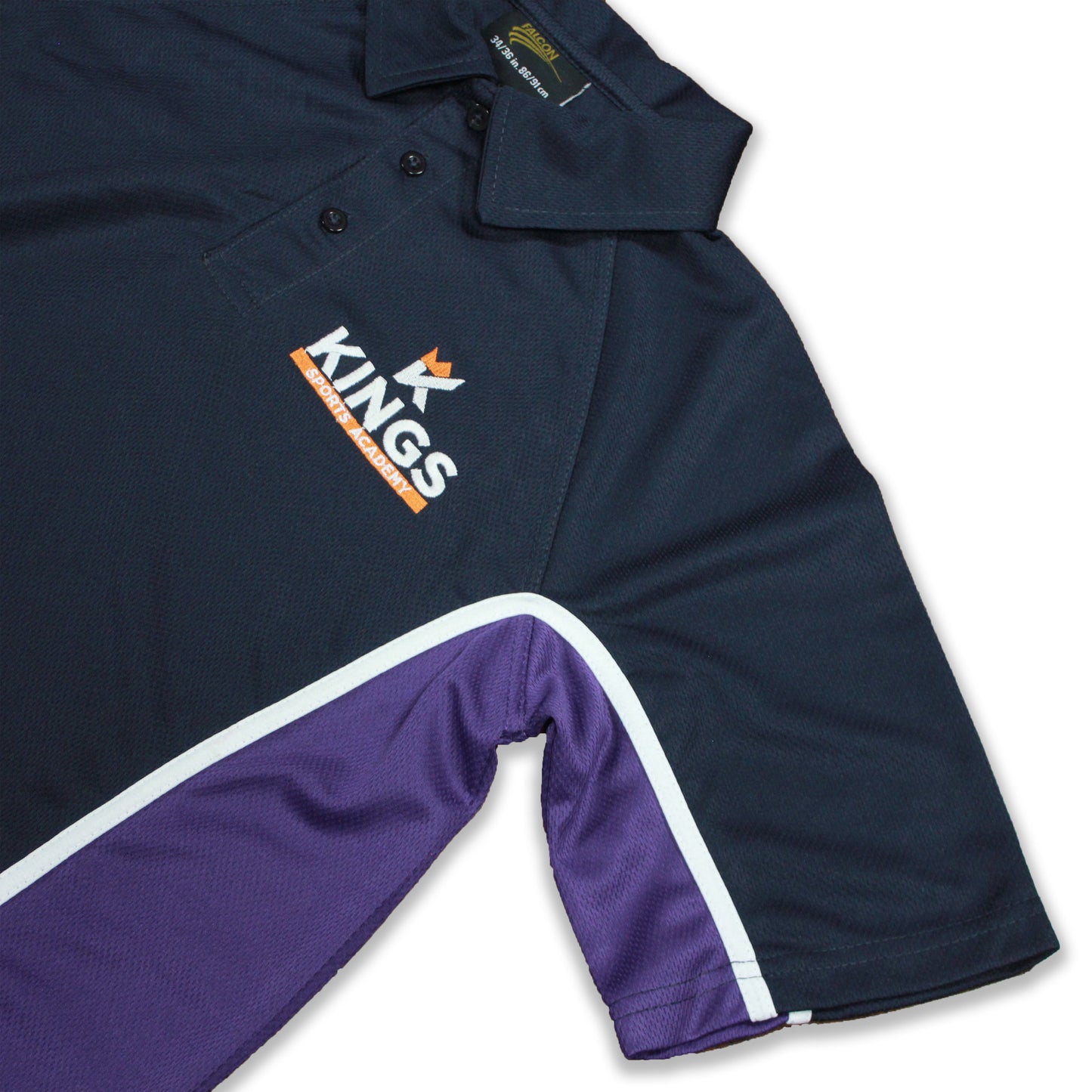 Falcon Classic Men's Polo with different Embroidered Logos & Panel-MPLO-2234-Navy