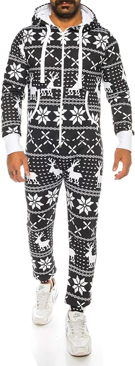 Ruff & Tuff Deer Print Jumpsuit For Men-2281