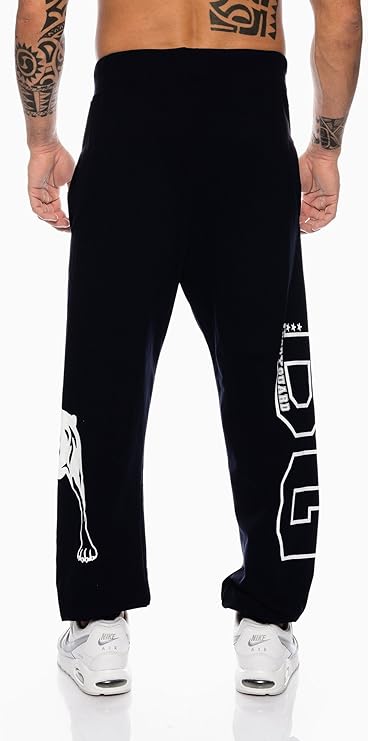 Raff & Taff Bull Dog Guard Jogging Trouser For Men-2317-Black White