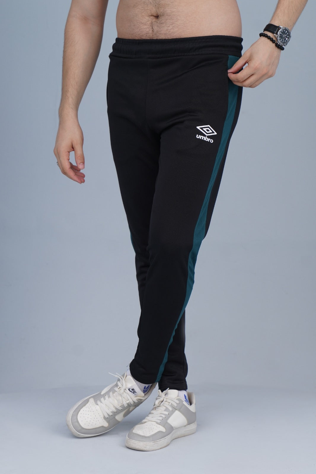 2449-Umb Dry-Fit Side Panel Trouser-FX002-Black Green
