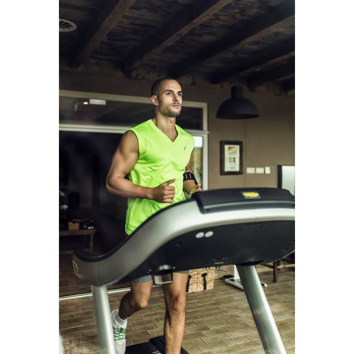 Cflex Activewear V-Neck TankTop-2453-Light Green
