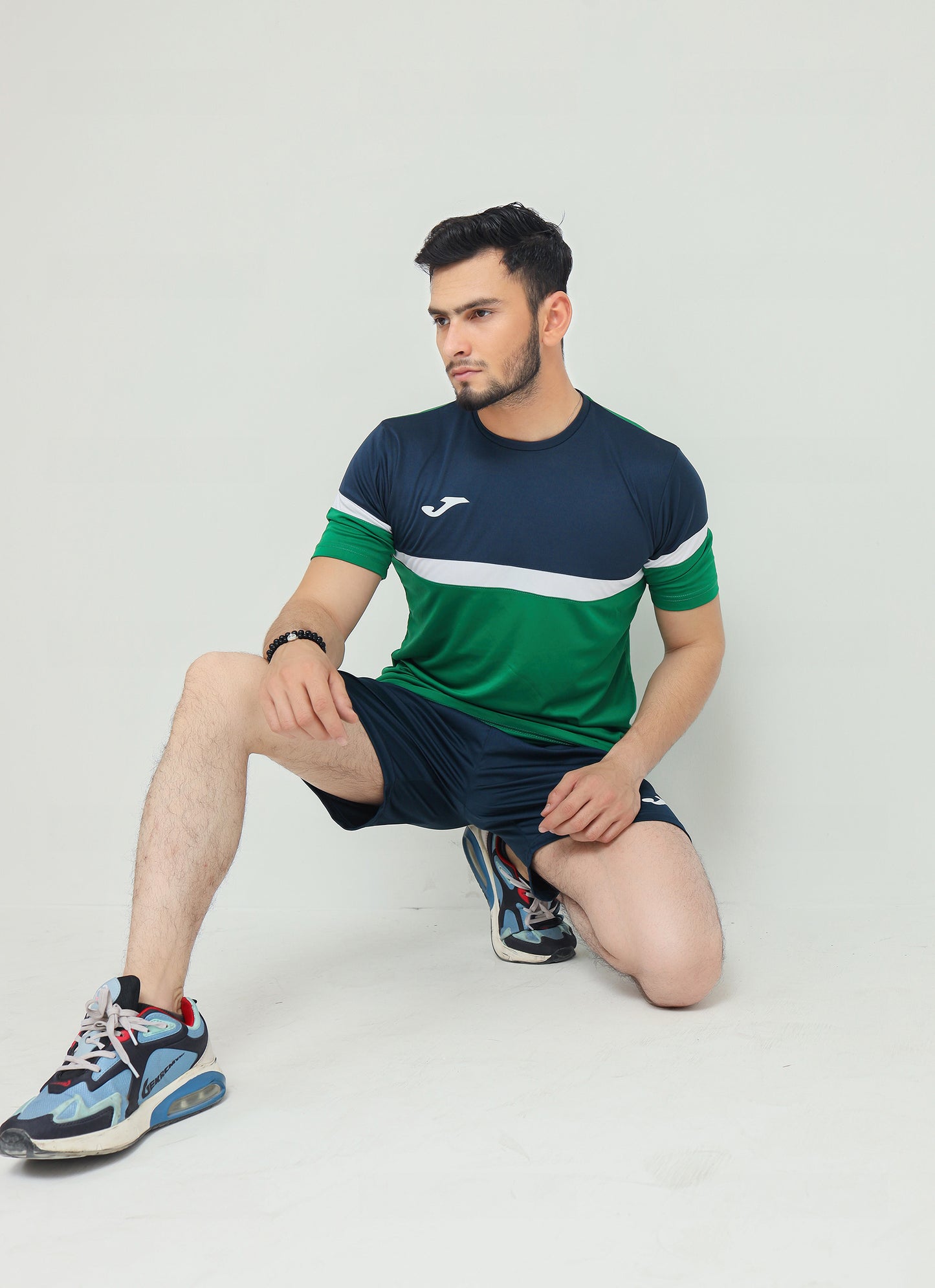 Joma Danubio Polyester T-shirt For Men-MTST-2190Green Navy