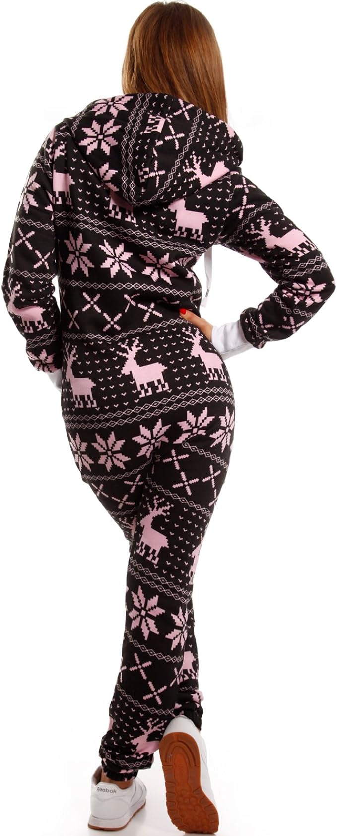 Crazyage Deer Print Jumpsuit For Women-2285