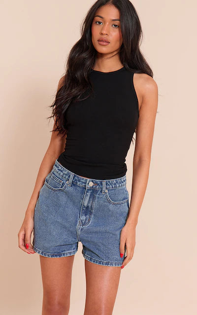 2641- Racer Neck Rib Vest