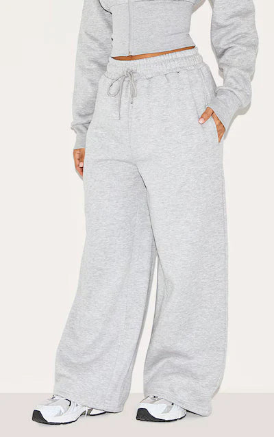 Petite Zip up Coord Set Women Grey