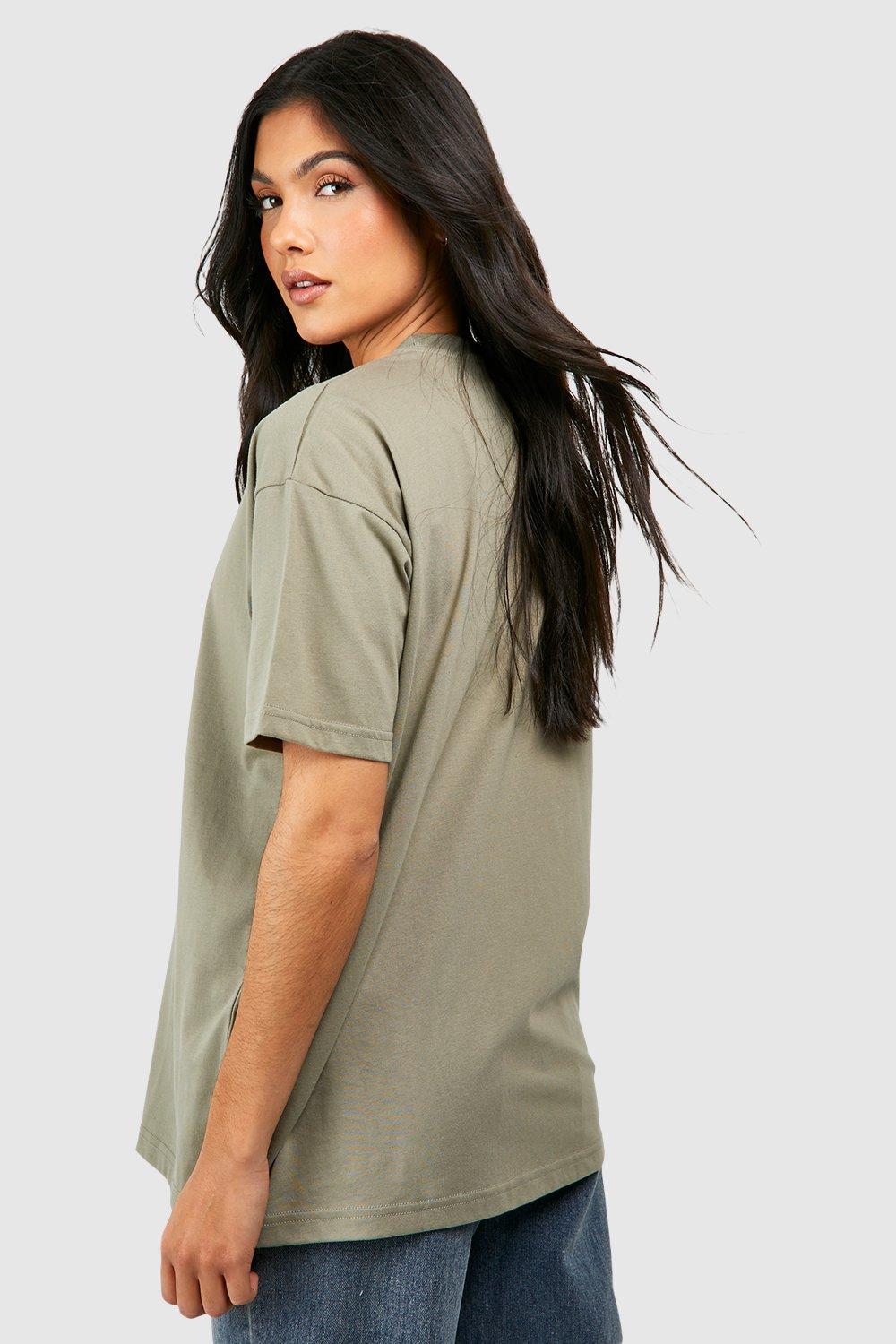 BH Maternity Basic Oversized T-Shirt-2452-Olive