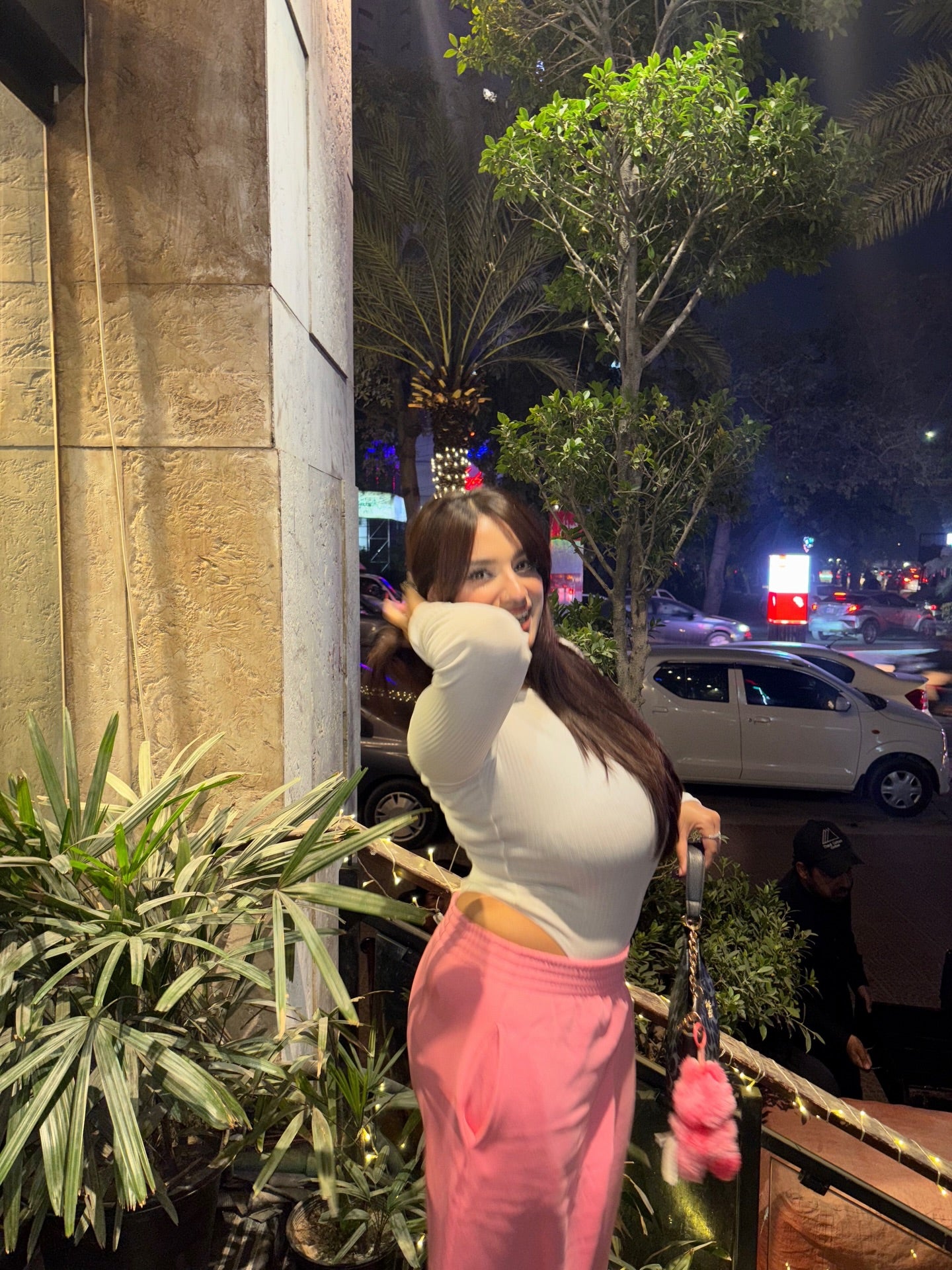 2705-BH Wadrobe Essentials Wide Leg Flare Trouser-Pink