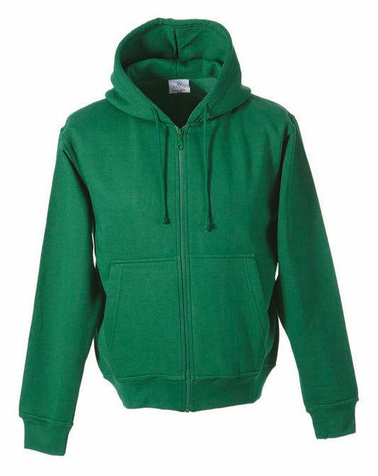 Fapak Full Zipper Hood For Men-2598-Emerald Green