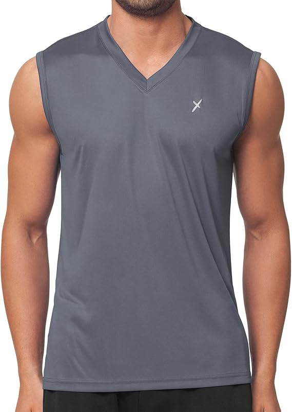 Cflex Activewear V-Neck TankTop-2453-Grey