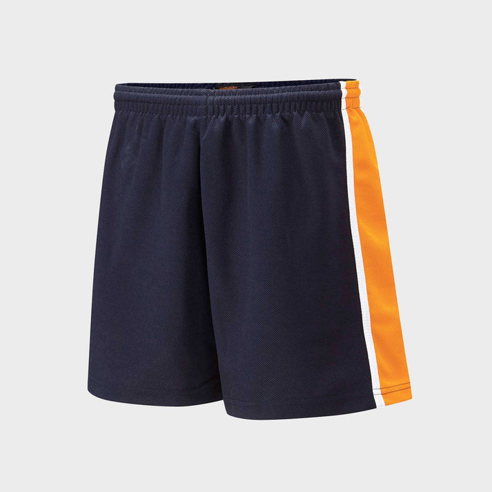 Falcon Men's Shorts With Different Panel & Embroidered Logos-2379-Navy