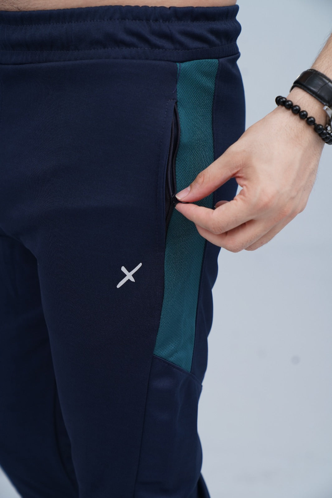2450-FX Dry-Fit Side Panel Trouser-FX001-Navy Green