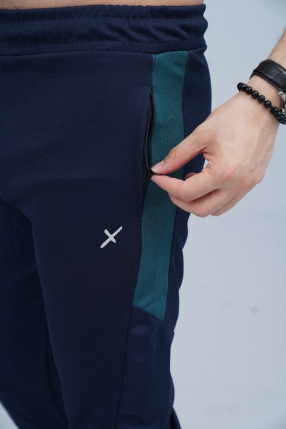 2450-FX Dry-Fit Side Panel Trouser-FX001-Navy Green