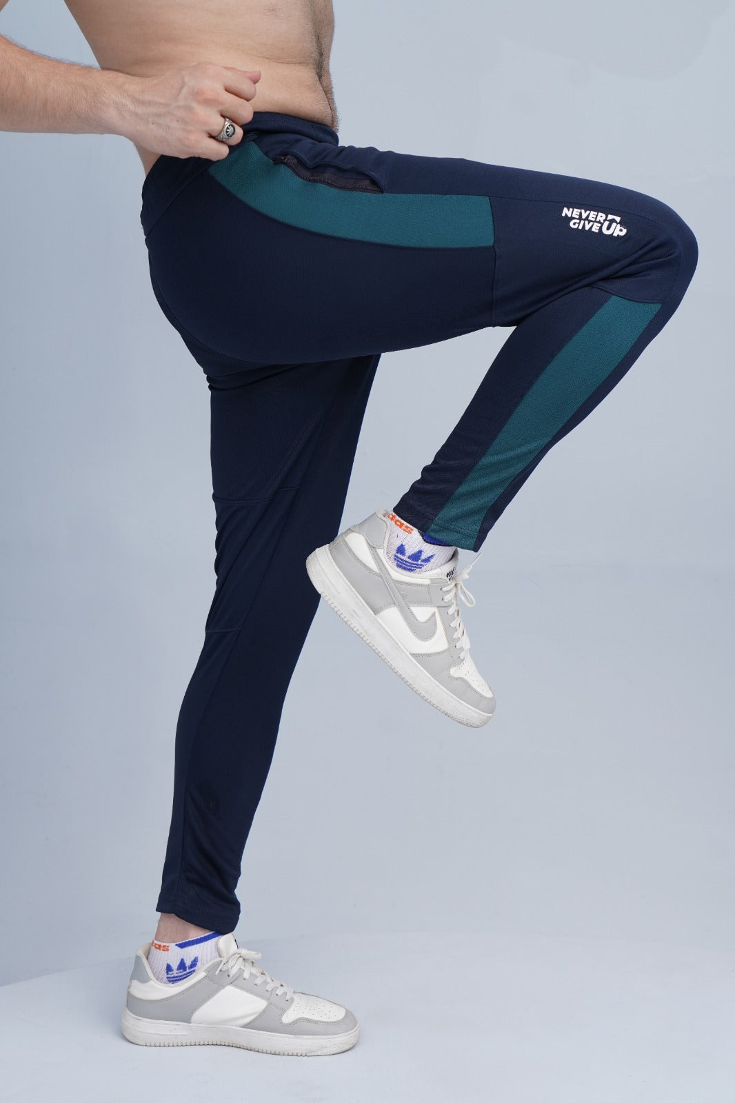 2450-FX Dry-Fit Side Panel Trouser-FX001-Navy Green