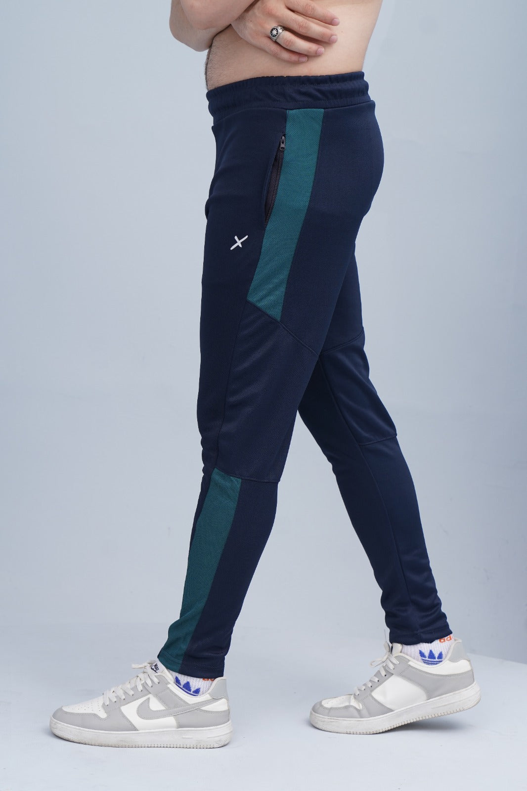 2450-FX Dry-Fit Side Panel Trouser-FX001-Navy Green