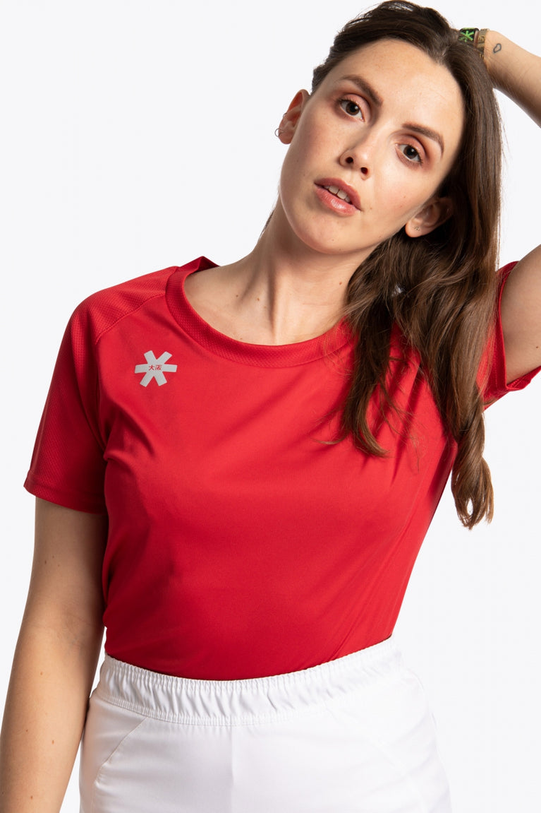 Osaka Polyester Training Tee for Ladies-LTST-2231-Red