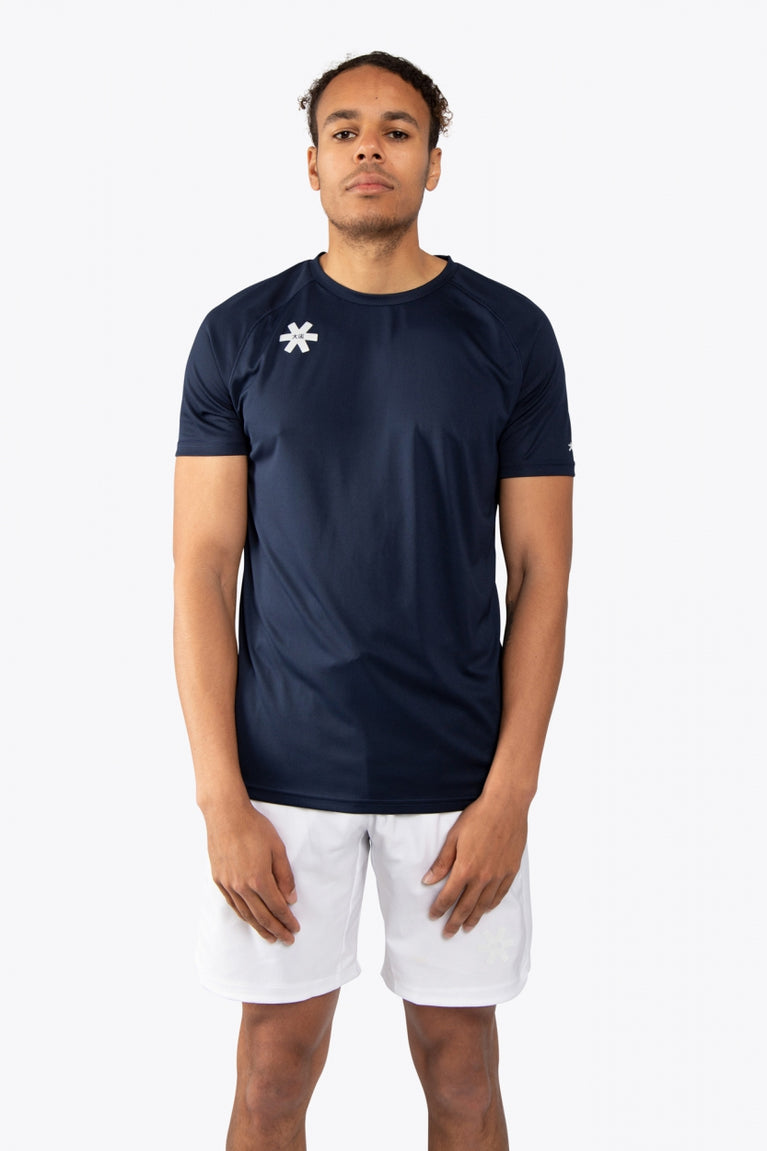 Osaka Polyester Training Tee for Men-MTST-2229-Navy