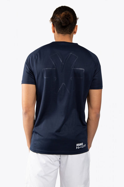 Osaka Polyester Training Tee for Men-MTST-2229-Navy