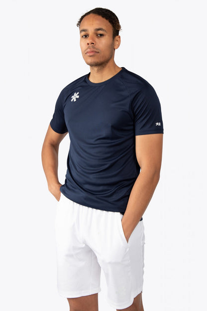 Osaka Polyester Training Tee for Men-MTST-2229-Navy