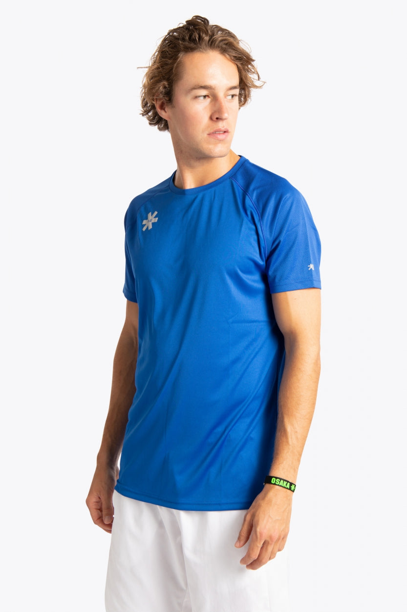 Osaka Polyester Training Tee for Men-MTST-2229-Royal