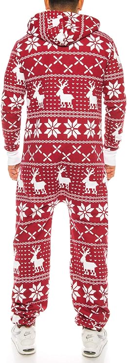 Ruff & Tuff Deer Print Jumpsuit For Men-2281