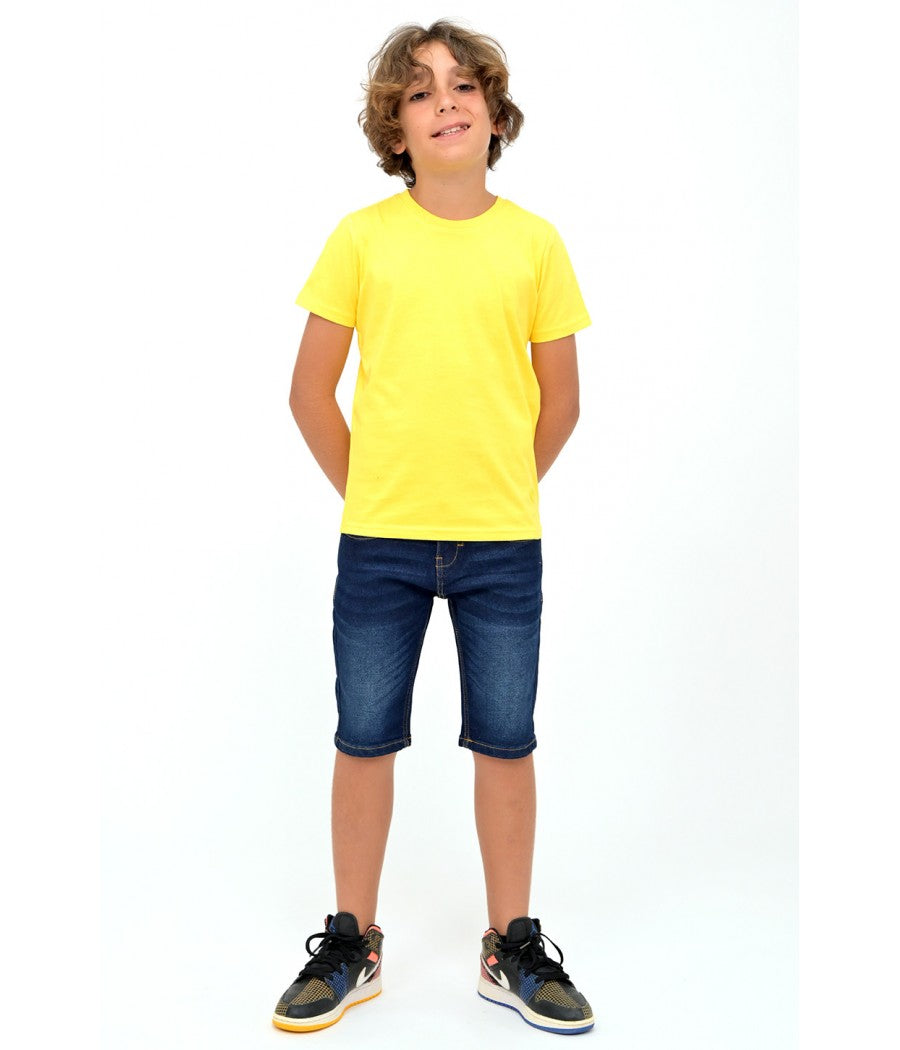 Joma Desert Plain T-shirt for Boys-2428-Yellow