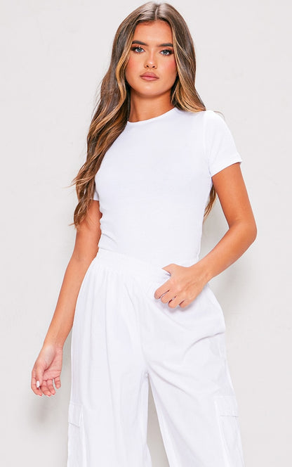 2318-PLT Rib Short Sleeve Bodysuit